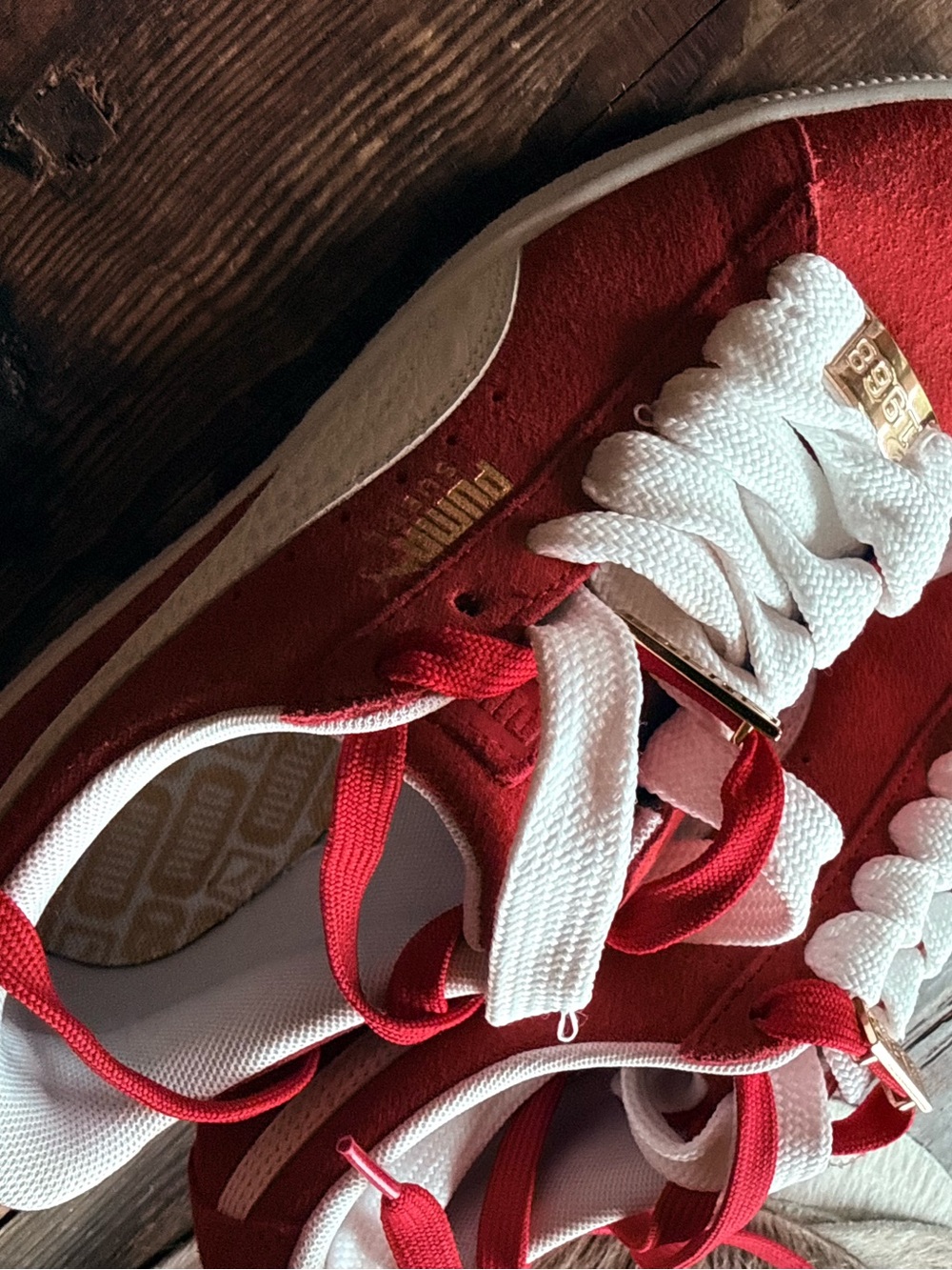 NWT Puma red suede sneaker Men’s 8 Women’s 9.5